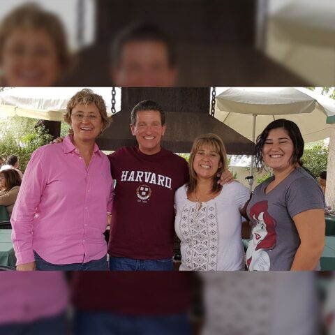 My probation officer Jennifer Adams with me and my family in 2016.