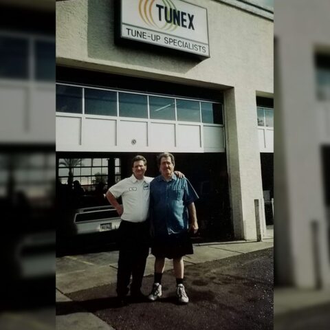 Me and my father in 2001, visiting from CA.