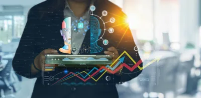 Custom GPT - Businessman creating customized AI app with LLM chatbot